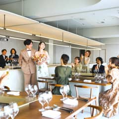 【70名＊挙式＆披露宴／1年半以内】一歩先を行く、洗練された美的空間