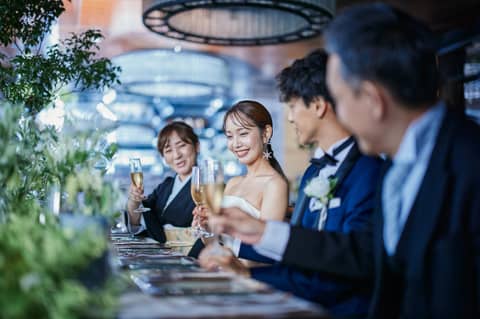 【二部制プラン150万円～】家族婚10名＆友人パーティー20名